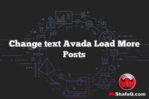 Change text Avada Load More Posts