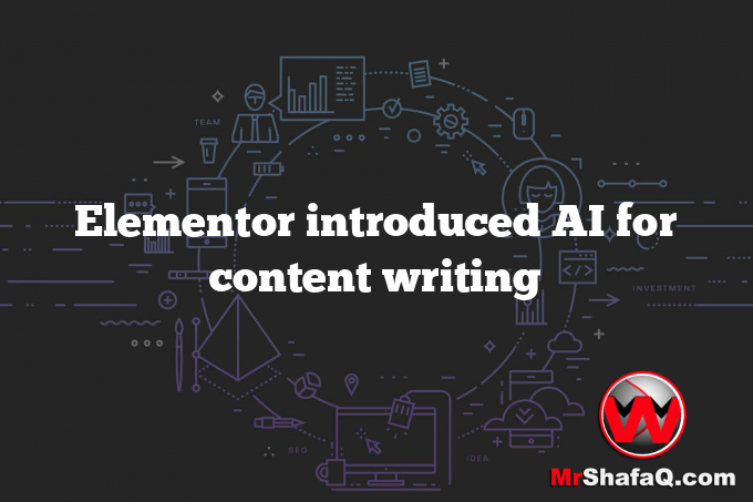 Elementor introduced AI for content writing